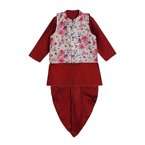 Image of STOP by Shoppers PST Mandarin Boys Dhoti Kurta Set