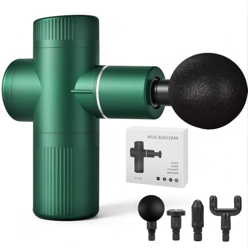 Mini Massageador de Bolso Verde, Leve, Potente e Portátil