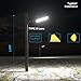 ETL 320W(350x1W LED) LED Parking Lot Lights Outdoor 48000LM(150LM/W) 5000K Parking Lot LED Lights Commercial 6KV SPD IP65 Led Pole Light Arm Mount with Smart Photocell-7Yrs Warranty 4Pack