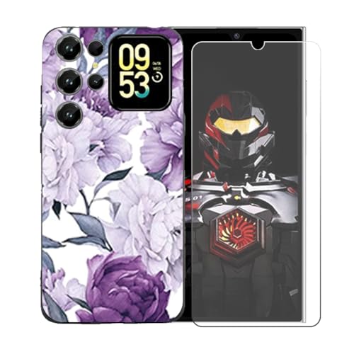 CongJiaLingXi�P�[�X�K�p �� Oukitel C62 GT (6.88") �K�p �� �d�����ꂽ�K���X�X�N���[���v���e�N�^�[�A�_�炩���V���R�[���V�F���o���p�[�h�Ռ�TPU�ی�J�o�[�������,LLM28