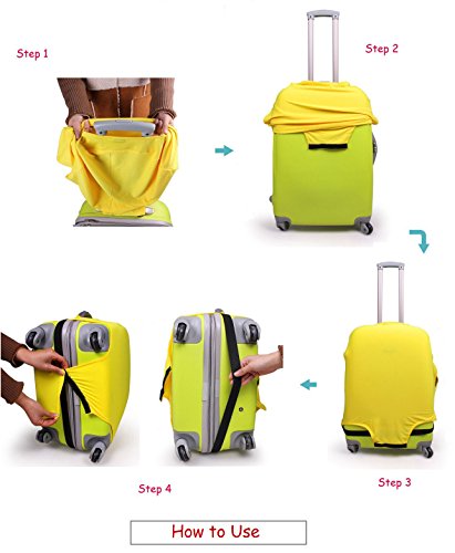 Washable Print Luggage Cover Protector Suitcase Cover Carry On Cover With Zipper Fits 18-32 Inch Luggage For Holiday Travel And Great Gift Idea (037, S) #TOP5