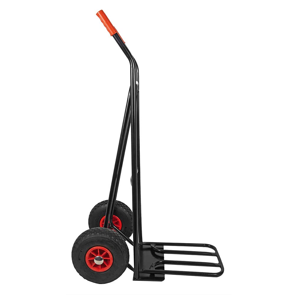 RAVENDO ST150 NG PUR Profi Sackkarre klappbar – 150 kg Transportkarre mit PU Vollgummireifen, Faltbare Ladeschaufel, Handkarre für Werkstatt & Umzug