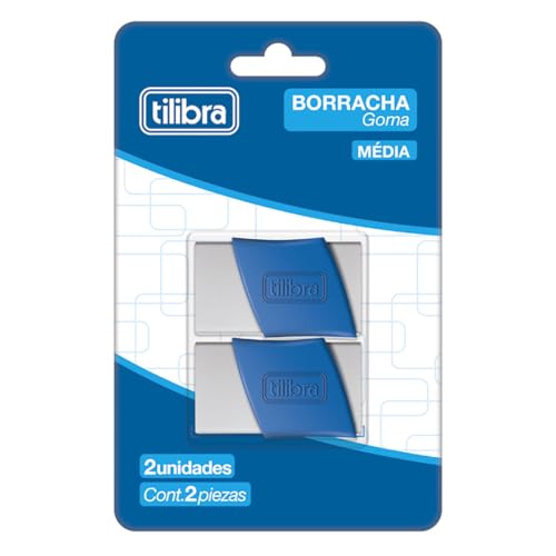 Borracha Branca com Capa Plástica Académie Média, Tilibra, 2019, Sem Cor, 1 unidade