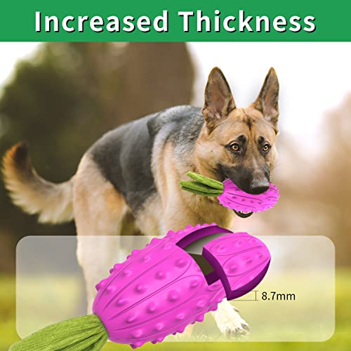 Paeyoor Dog Toys For Aggressive Chewers, Indestructible Tough Squeaky Dog Chew Toys For Small Medium Large Dogs,Interactive Dog Toys Funny Sounds-Durable Natural Rubber Dog Chew Toy With Milk Flavor #TOP3