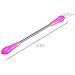 Adecco LLC 2Pcs Facial Hair Remover – DIY Quick Smooth Effective Threading Tool – Portable High-Quality Epilator Spring Stick – Natural Stainless Steel Extraction Device for Men and Women