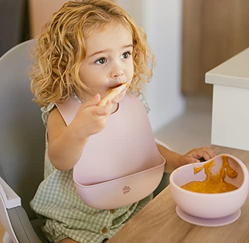 Miniatura 10 de Interbaby - Bol Bebe Ventosa Silicona Bol Bebe Antivuelco Y Cuchara Bebe Aprendizaje Cuenco Ventosa Bebe Antideslizante, Cómodo Silicona Suave, Antibacterias, Sin Bpa Rosa Maquillaje