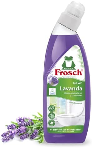 Frosch - Gel WC Ecológico, Limpiador de Cal y Residuos Para Inodoro, Higienizante con Lavanda - 750 ml