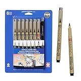 SAKURA 50203 8-Piece Pigma Manga Comic Pro Drawing Kit