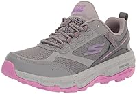 Skechers Women's GOrun Trail Altitude - Ridgeback Lace-Up Hiking Shoes, Grey/Pink, US 11