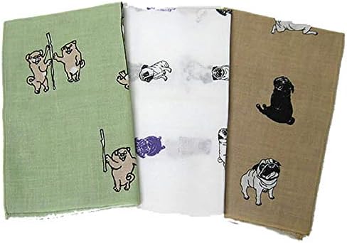 Amazon ハンカチ 手ぬぐい 犬 パグ パグ曜日ライム はんかち ハンカチーフ 日本製 雑貨 グッズ ペット 在庫 パグ曜日 ライムグリーン 手ぬぐい ホーム キッチン オンライン通販
