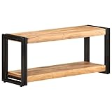 Design polyvalent et élégant : Avec ses dimensions de 90x30x40 cm, ce meuble TV industriel s'intègre parfaitement dans divers espaces. Il apporte une touche de caractère chaleureux à votre salon, salle à manger ou même à un bureau.