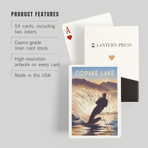 Baraja de 52 cartas tamaño póker Lantern Press miniatura 3