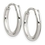 Hoop Earrings for Men - Sterling Silver Hoops - Classic Huggie Earrings for Cartilage - Modern Mens Jewelry - Mens Earrings - Mens Hoops - Sterling Silver Earrings for Men, mens jewelry