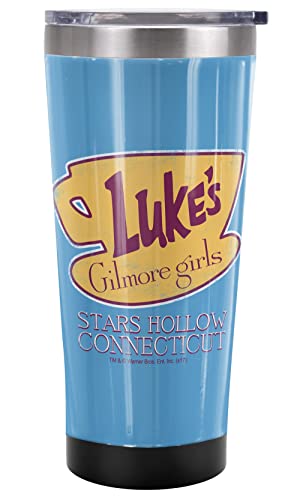 Luke'S Diner Travel Mug: Perfect Gilmore Girls Fan Coffee Companion 7 Gilmore Girls OFFICIAL Luke'S Logo 20 oz Travel Tumbler, Stainless Steel, Vacuum Insulated with Leak Resistant Slide-Lock Lid