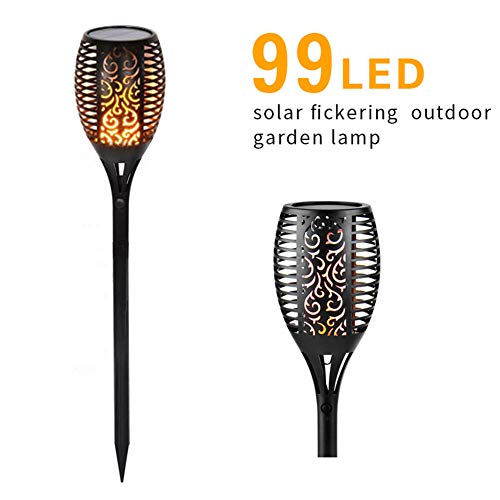 Preisvergleich Produktbild HUAXM Solarleuchten Outdoor, StillCool Solar Flickering Tanzen Flamme Lichter wasserdichte Sicherheit Beleuchtung Landschaft Beleuchtung Dämmerung bis Dämmerung Auto On / Off für Garten Innenhof,1pcs