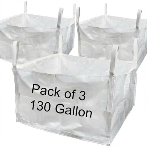 Wesnoy 3-Pack 130 Gal Concrete Washout Bags with Liners