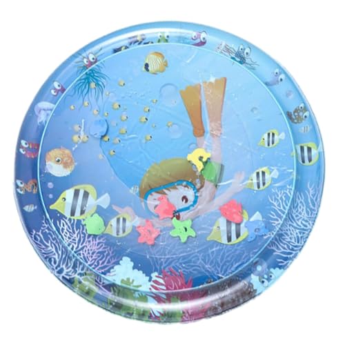 Estera De Agua Refrescante para Bebés: Juguete para Piscina De Baño Infantil, Tapete De Juego De Agua para Bebés para El Tiempo Abajo, Barriga Inflable No Tóxica, Almohadilla para Salpicaduras De