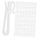 Levemolo Sturdy Curtain Hooks 100pcs Easy to Install Plastic Rust-Free for All Types of Curtains
