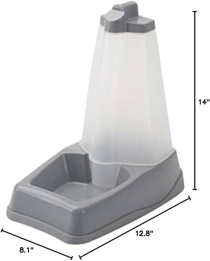SAVIC Gourmet Store Pet Food Dispenser, Gray/White, 3L