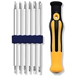 PARENCE - Set of 12 Screwdriver with Ergonomic Handle – TORX, Flat, Cross, Tri-Wing, Triangular, U – Heavy Duty Carbon Steel