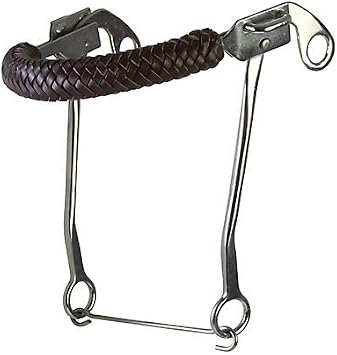 الغربية CP مضفر Latigo جلد أنف Hackamore