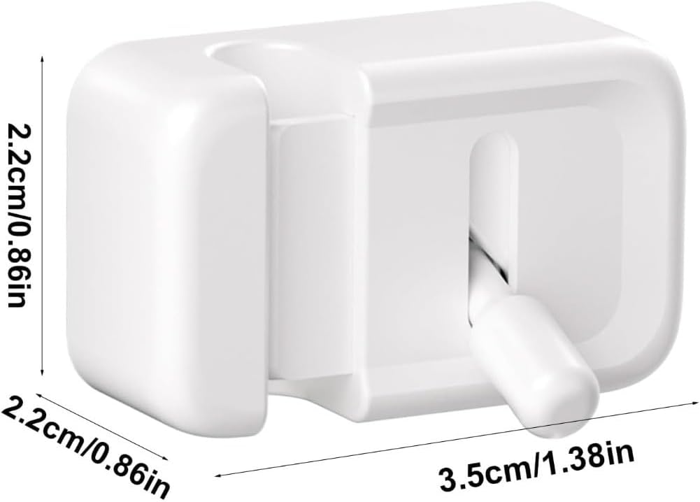 10Pack Desktop Cable Holder with Lever Switch and Nail Attachment for Organizing Electronic Wires and Charging Cords Below 6mm