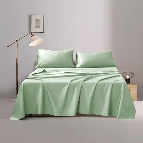 Drap plat uni en coton confortable idéal pour lit King de maison - 2