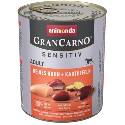Produktbild von Animonda GranCarno Sensitiv Adult Reines Huhn + Kartoffeln - 6 x 800 g