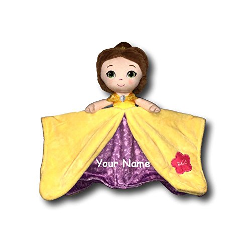 KIDS PREFERRED Personalized Disney Beauty and The Beast Princess Belle Baby Blanky Blanket - 12 Inches