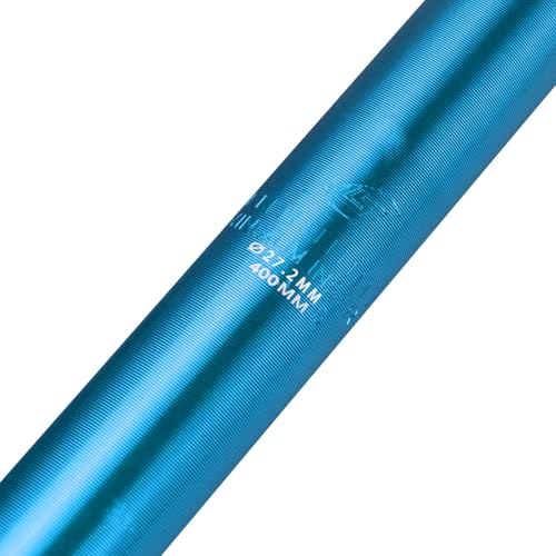 Wake Bike SeatPost Aluminum Alloy 27.2mm 30.9mm 31.6mm Bicycle Seat Post 400mm for Mountain Road Bikes BMX (Blue, 27.2mm) - Thumbnail 4