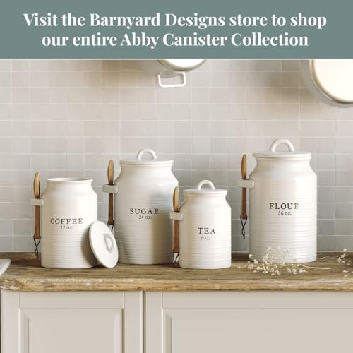 Barnyard Designs Coffee Tea Sugar Canister Set