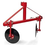 Titan Attachments Red 48' Adjustable Disc Bedder, Category 1, 3 Point Quick Hitch Compatible