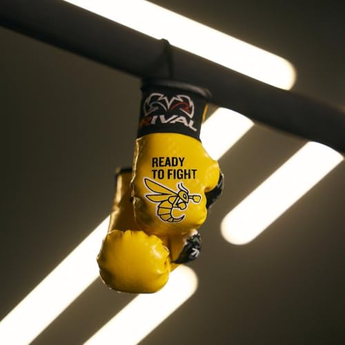 Gant de boxe mini jaune RTF RIVAL pour rétroviseur