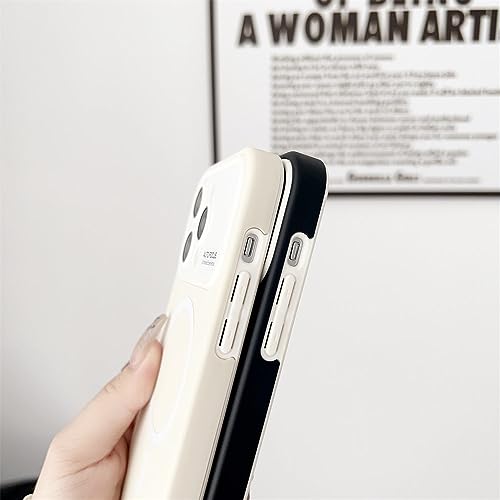 Coque magnétique iPhone 12 Pro Max silicone antichoc à fenêtre