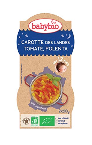 Babybio Bols Carotte des Landes Tomate Polenta 2x200 g Cover