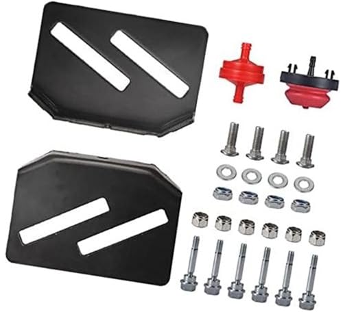 YLHMG 532174762 LH Left e 532436125 RH Right Pattini slitta for spazzaneve, confezione da 2, for Husqvarna, for Poulan, Craftsman con hardware di montaggio 588077501 Perno di taglio Bulbo di innesco K