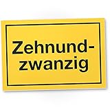 DankeDir! 30 Jahre - Zehnundzwanzig Schild - Geschenk 30. Geburtstag Geschenkidee Geburtstagsgeschenk Dreißigsten Geburtstagsdeko Partydeko Party Zubehör Geburtstagskarte