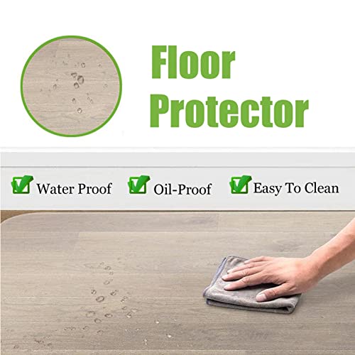 Clear Vinyl Plastic Floor Runner Protector, 1Mm Thick Waterproof Runner Rugs Anti Scratch Transparent Chair Mat Kitchen Hallway Entrance Doormat Table Protector Pad ( Color : Clear , Size : 150Cmx320C #TOP3