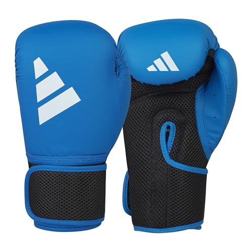 Gants d'entraînement adidas Power 25 bleu pour la vitesse de frappe