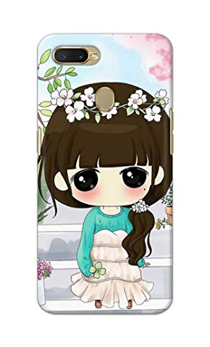 Image of PRINTFIDAA Cartoon Girl Printed Designer Hard Back Case Cover for Oppo A7 / Oppo A5s / Oppo A12 / Oppo A11k / Oppo A12s / CPH1909 -(SF) MVN1009