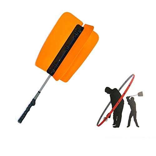 CRESTGOLF Golf Power Swing Fan Trainer Guía de práctica Ayudas de Entrenamiento, Golf Swing Trainer Power Resistance Fan Golf Pinwheel Speed Practice Training-Naranja Cover