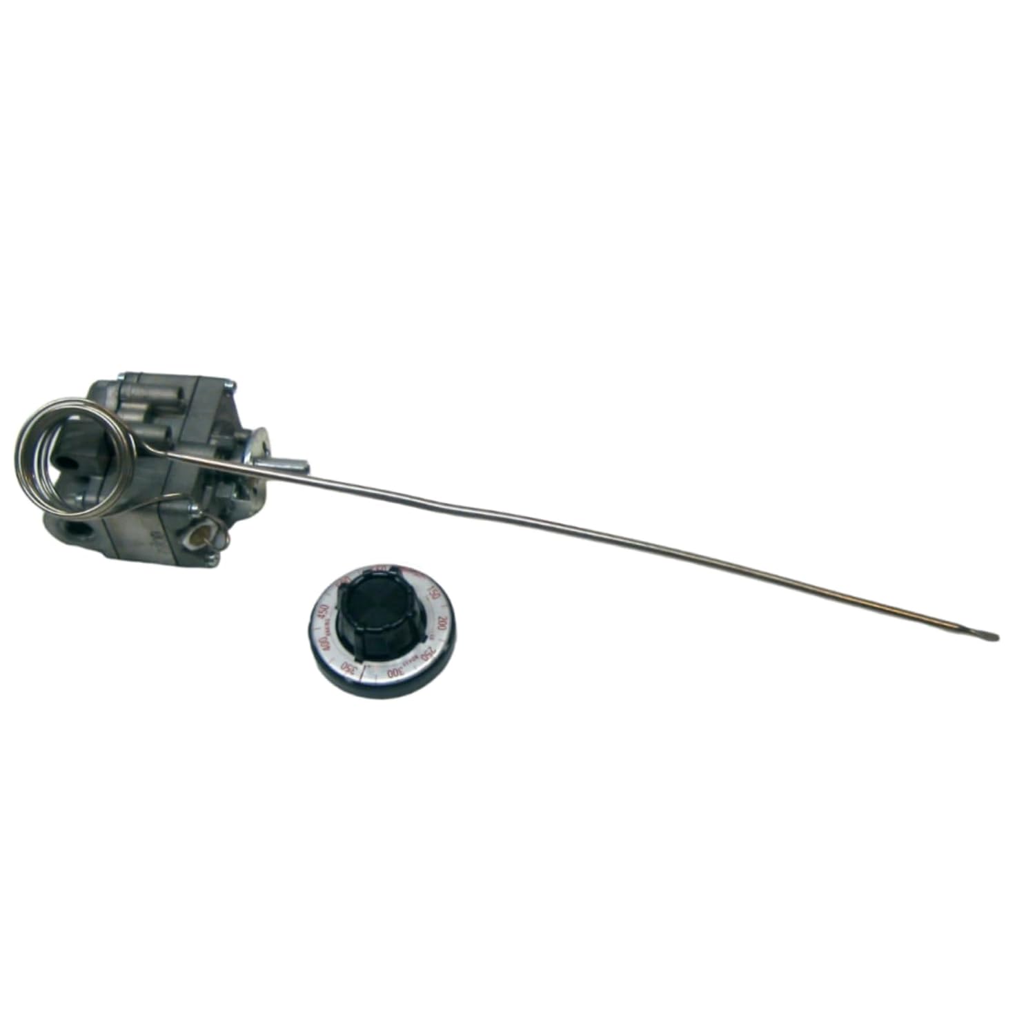 4200-018 Gas Oven Thermostat Compatible for Vulcan Gas Oven, Inlet and Outlet 38 in Pipe, 72 inch Capillary, 316 in X 14-34 in Steel Bulb, Replacement for numers G-106 FDO-3-04-72 107522-1
