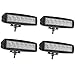 Produktbild 4 X 18W LED Arbeitsscheinwerfer Light Bar Arbeitslicht  LED Zusatzscheinwerfer IP67 Aluminium für Reflektor Offroad Agrar Traktor