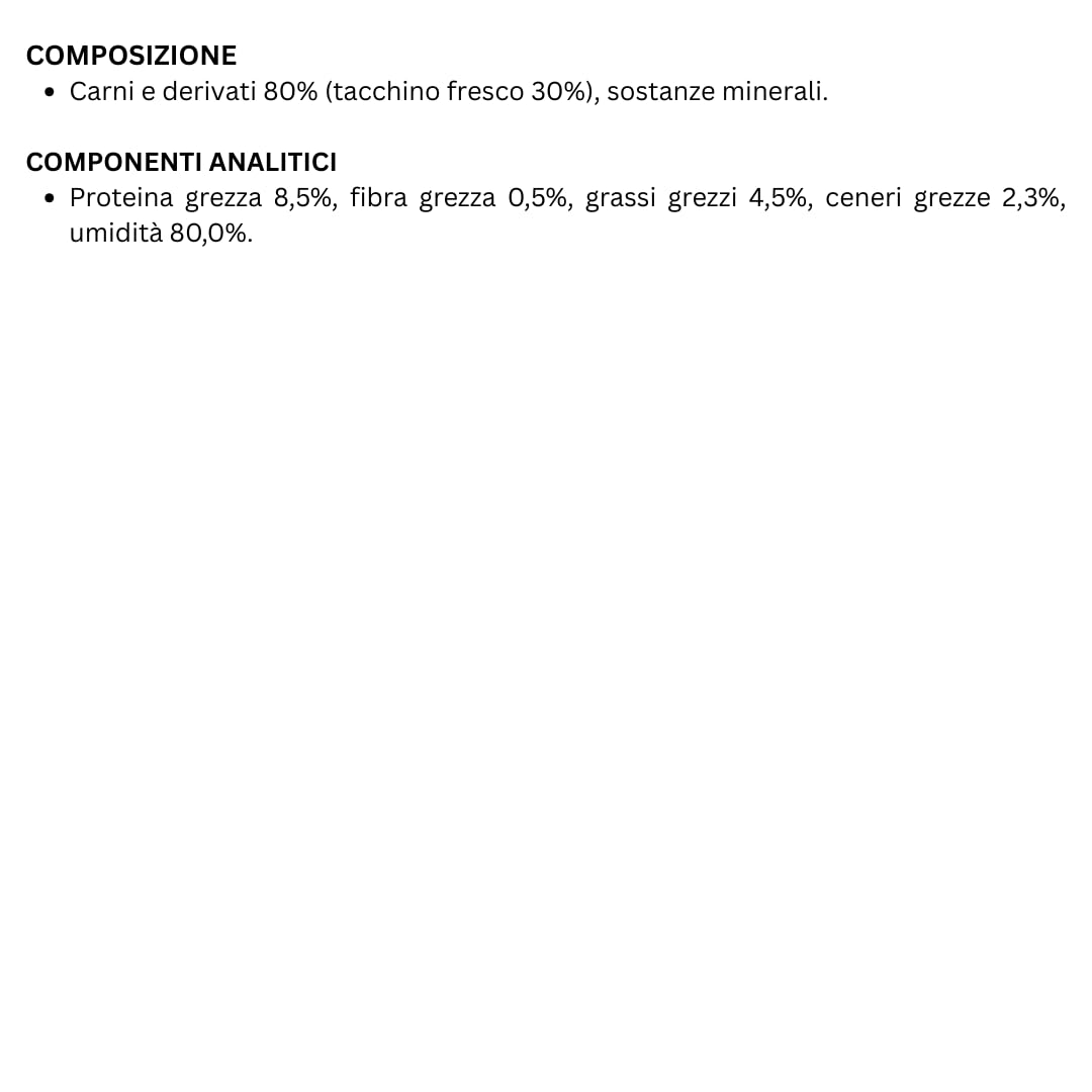 GEMON Gatto Sterilised Paté con Tacchino | alimento umido completo per gatti adulti sterilizzati, cotto a vapore, senza coloranti e conservanti aggiunti, Made in Italy, 12 lattine da 400 grammi.