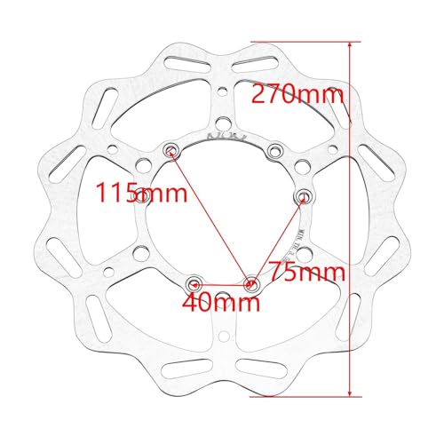 Disque de frein moto cross en acier inoxydable pour modèles CRF250X et CR250E - 5
