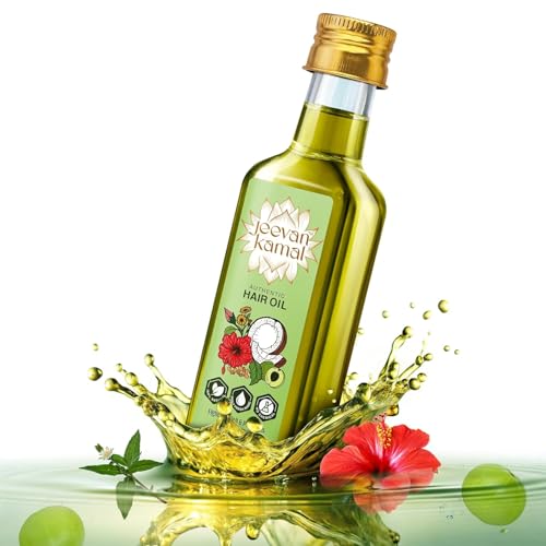 Image of Hair Growth Oil -100ml | Hair Fall Control, Healthy Scalp, Strong Hair | Blend of Amla, Hibiscus Flower and Leaf, Curry Leaf, Roasted Methi, Bhringraj, Neem | Organic (Pack of 2)