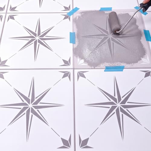 Zonon 4 Pcs 18 in Reusable Tile Stencil for Painting Large Pattern