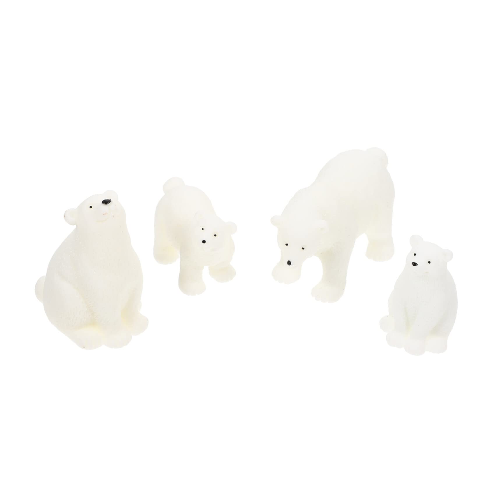 Amazon.co.jp: Toyvian 4個 シロクマモデル スノードームオーナメント
