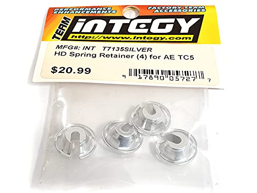 Integy RC Upgrades for Team Associated, Billet Machined HD Spring Retainer (4) for 1/10 TC5 Touring Car