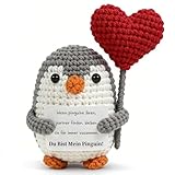 TMEINSONN Ich Liebe Dich Geschenke für Männer Frauen, Jahrestag Geschenk für Sie, Pocket Hug Pinguin Partner Geschenke für Freundin Tochter, Valentinstagsgeschenk für Ihn, Geburtstag Hochzeitstag